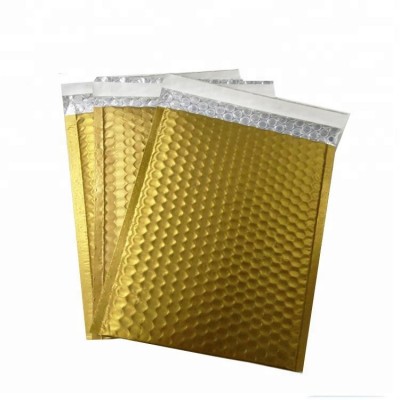 15*13+4CM Wholesale Metallic Rose Gold Bubble Mailer