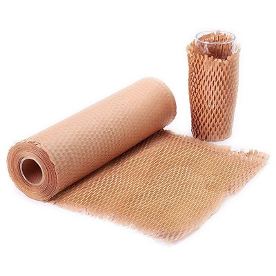 Degradable Brown Honeycomb Cushion Paper Kraft Packaging Cushion Paper